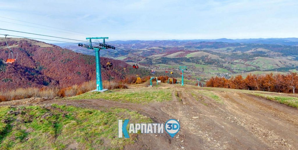 Пилипець підйомник Боржава Borzhava mountain club Відпочинок у Карпатах у 3Д