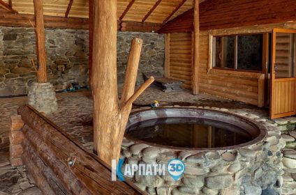 Турянський Двір комплекс відпочинку з озером, котеджами, чаном у Тур’я Поляна